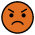 emoji com expressão de raiva