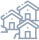ícone de casa de vila
